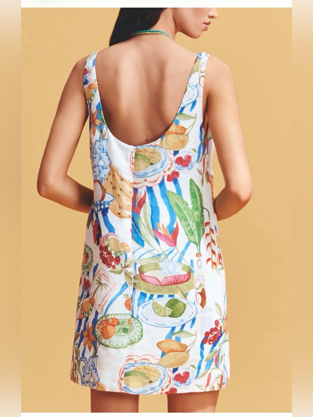 FARM Rio Fresh Table Linen Sleeveless Scoop-Neck
Mini Dress, Large - NWT! - Picture 5 of 10
